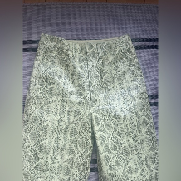 Rotate Birger Christensen Yellow Vegan  Snakeskin Trousers - Picture 10 of 15